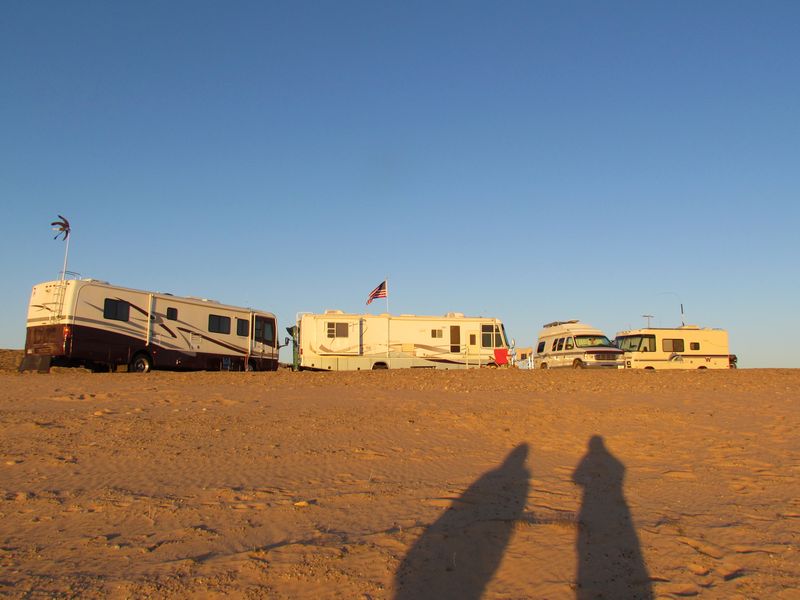 Beach camping at Lake Powell