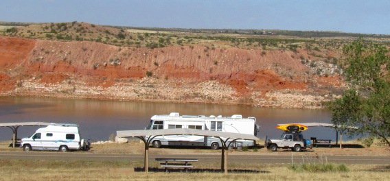 Free Campgrounds on Lake Meredith National Recreational Area Texas