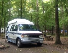 1997 Coach House Van Motorhome camped at Shores Lake State Park in Ozark, AR.